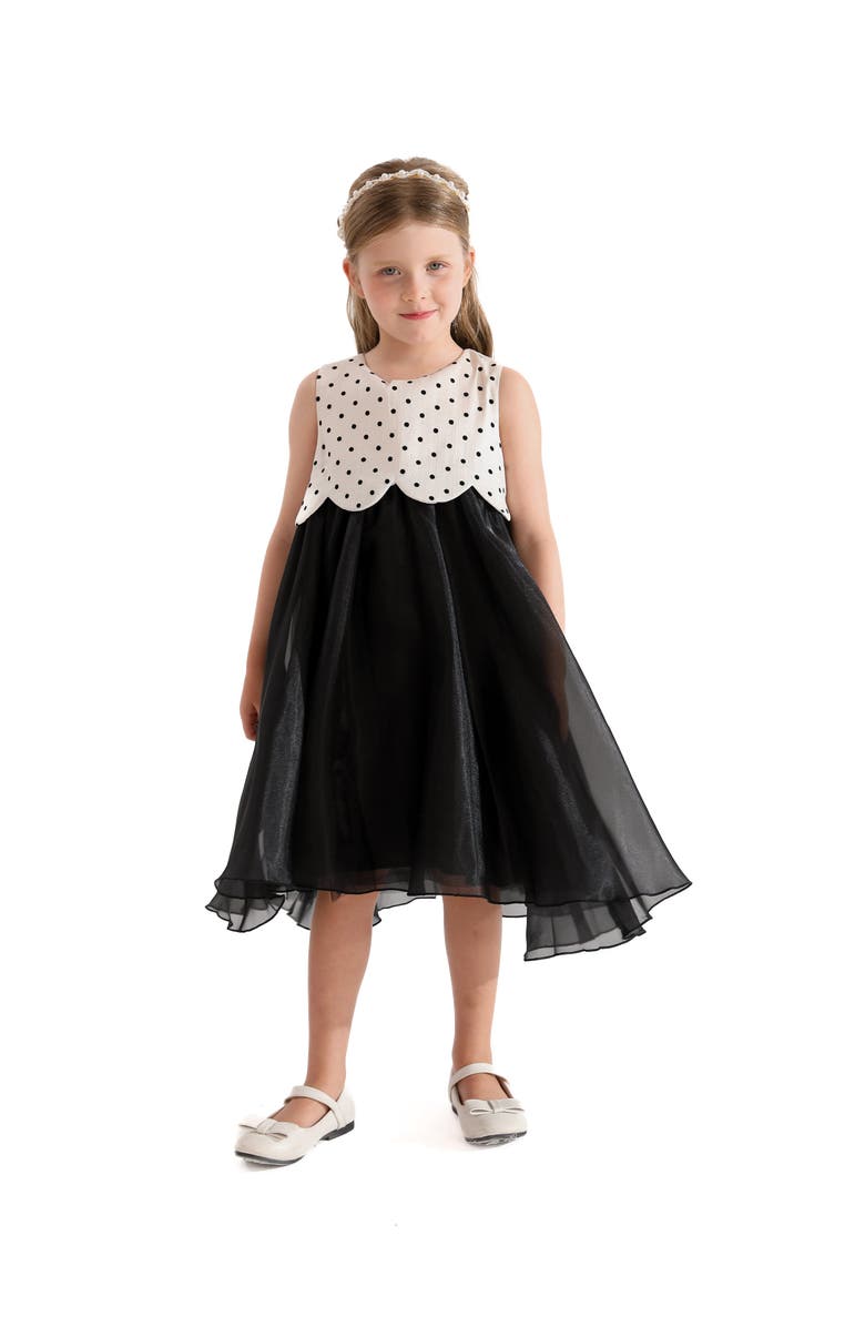 Tulleen Menorca Dress, Alternate, color, Black