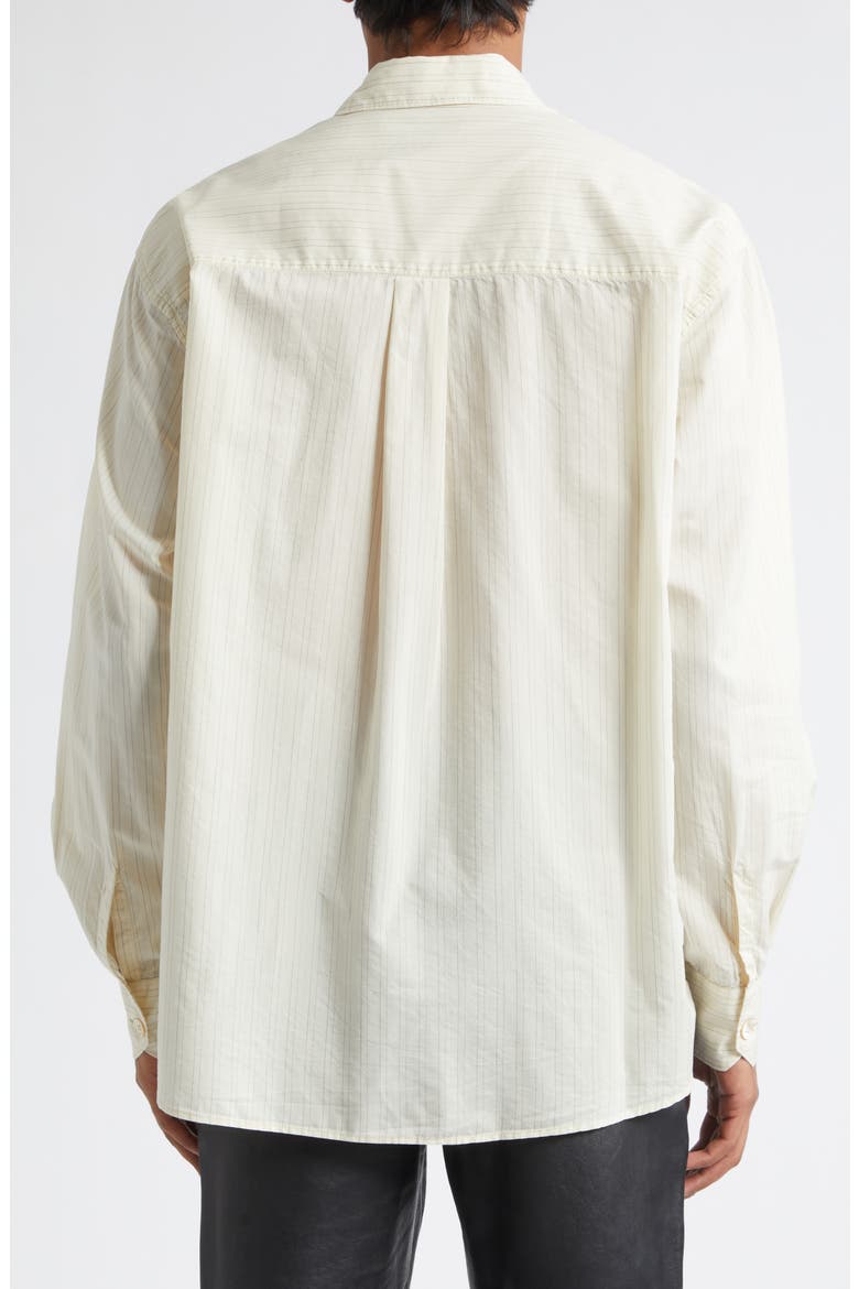 Above Stripe Button-Up Shirt, Alternate, color, FADED BONE WINDSTRIPE LYOCELL