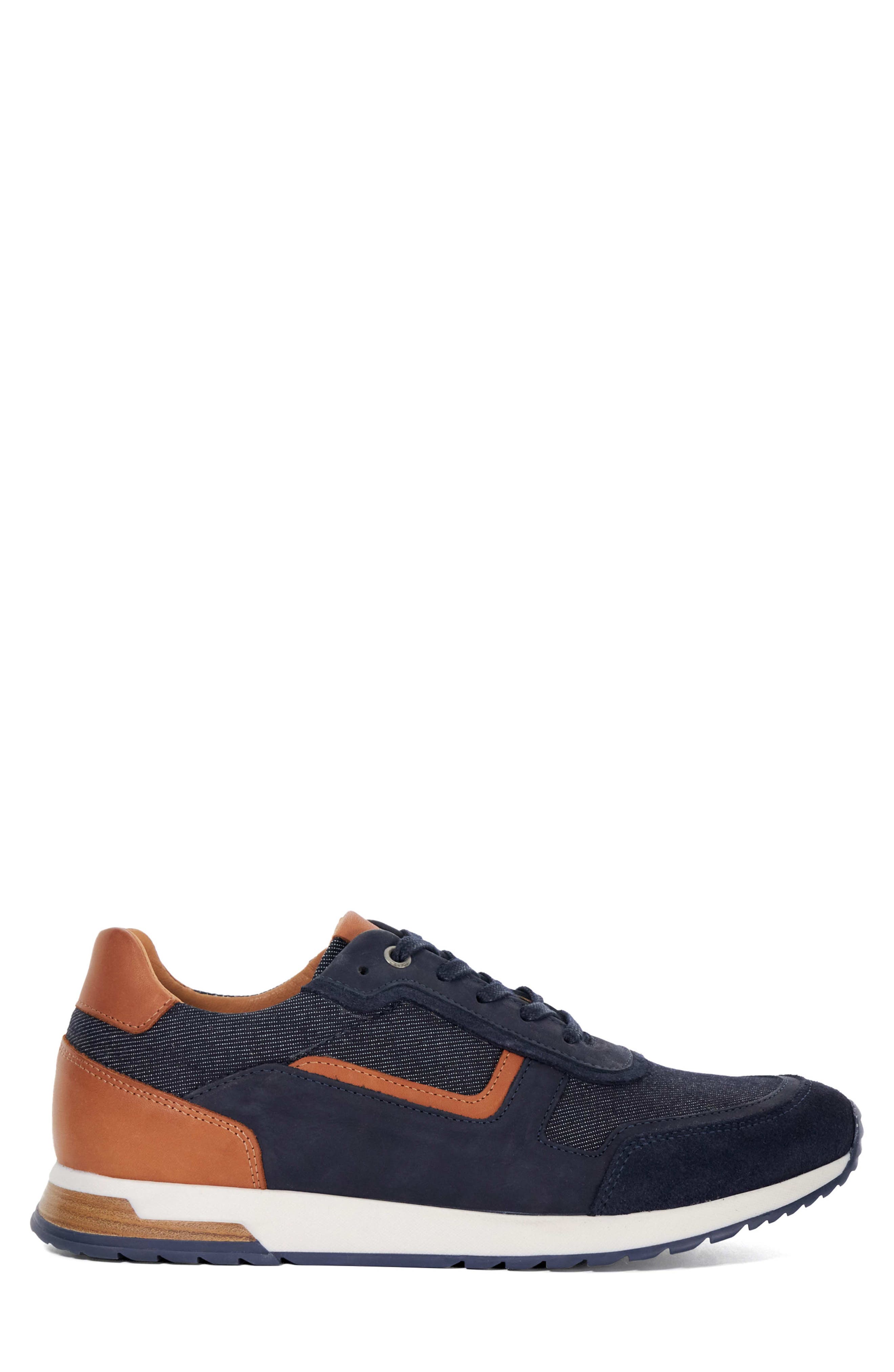 Dune London Toll Sneaker, Alternate, color, Navy