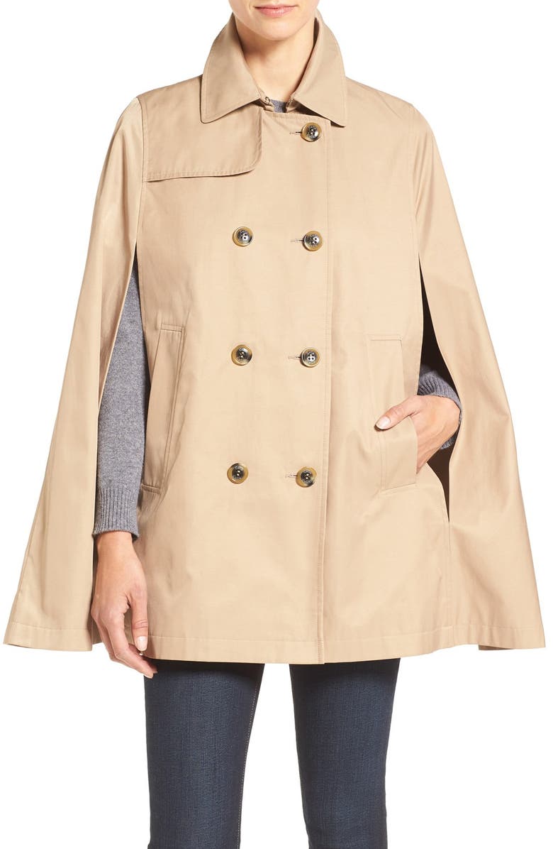 CeCe Lily Trench Cape, Main, color,