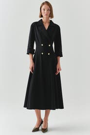 Exquise Estelle Jacket Collar Pocketed Dress