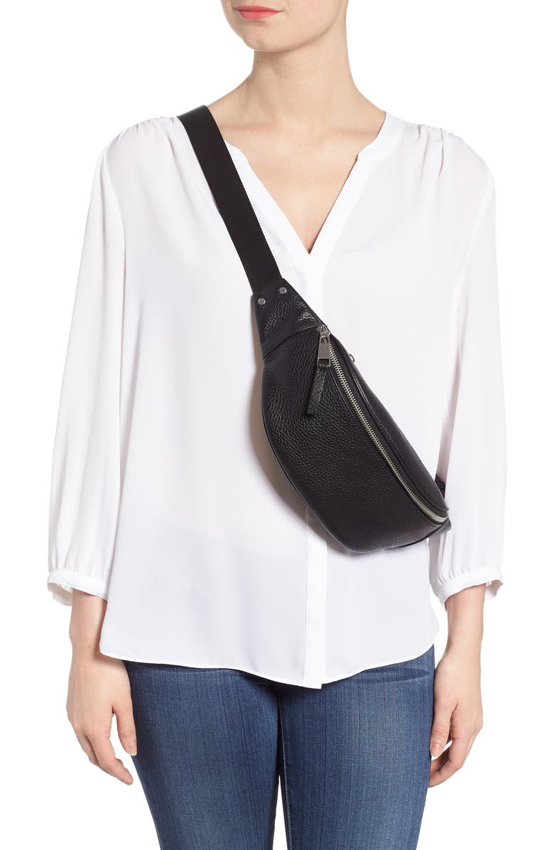 Treasure & Bond Mason Pebbled Leather Belt Bag, Alternate, color,