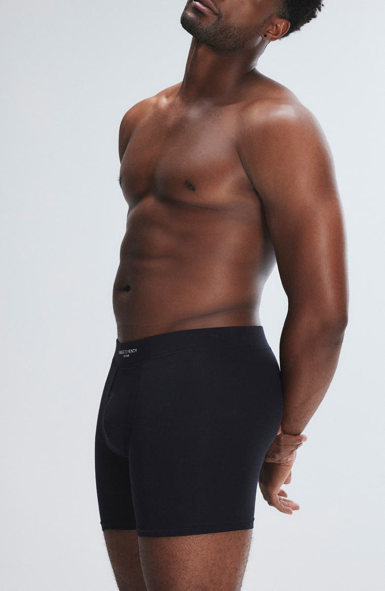 SAVAGE X FENTY Homme Base Boxer Briefs, Alternate, color, Black Caviar