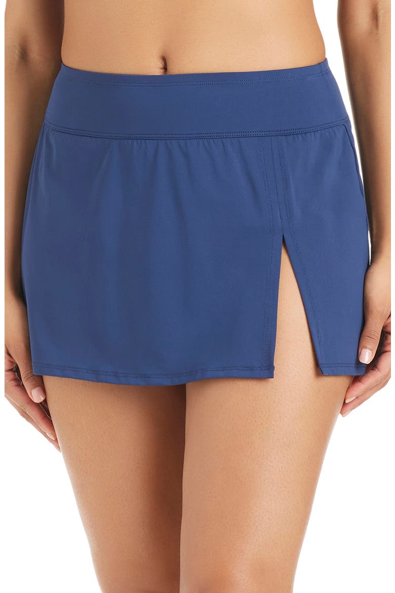 Ring Me Up High Waist Skirted Bikini Bottoms, Main, color, MIDNIGHT