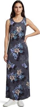 Lords of Harlech Exotic Floral Womens Sleeveless Midi Dress