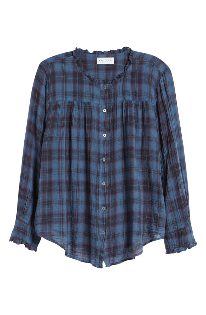 Velvet by Graham & Spencer Plaid Blouse, Alternate, color, 