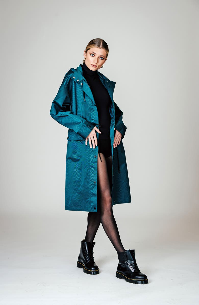 Avec Les Filles Oversize Hooded Raincoat, Alternate, color,