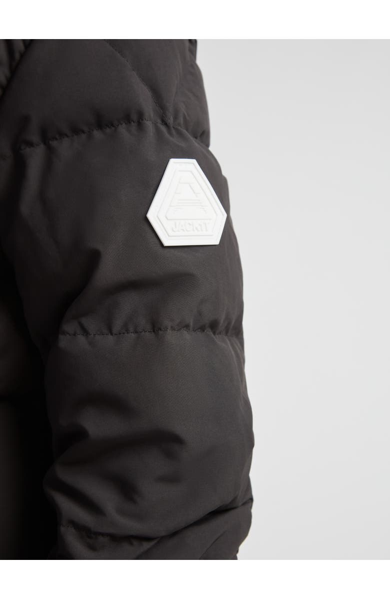 JACK1T EZ Boxed Racer Hooded Puffer Coat, Alternate, color, Matt Black