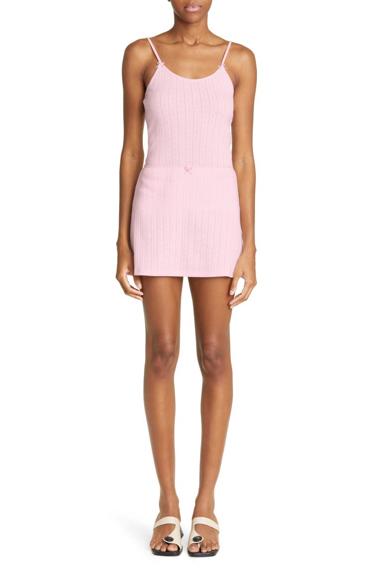 Kamashi Pointelle Organic Cotton Tank, Alternate, color, PINK