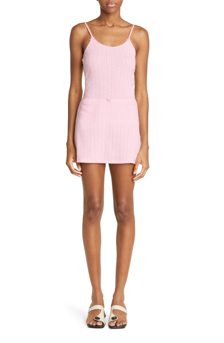 Paloma Wool Kamashi Pointelle Organic Cotton Tank, Alternate, color,