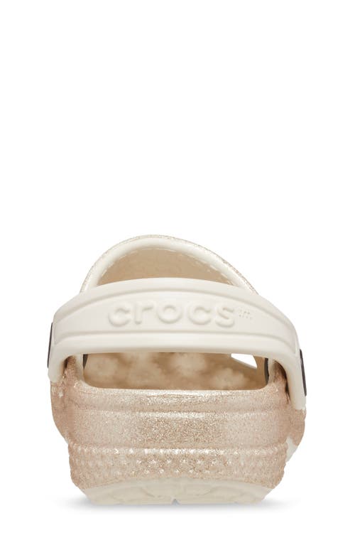 Crocs Little Glitter Clog In Gold