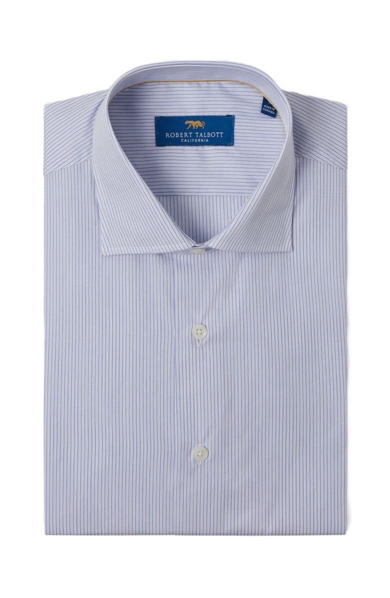 Robert Talbott Reynolds Ticking Stripe Dress Shirt, Main, color, 