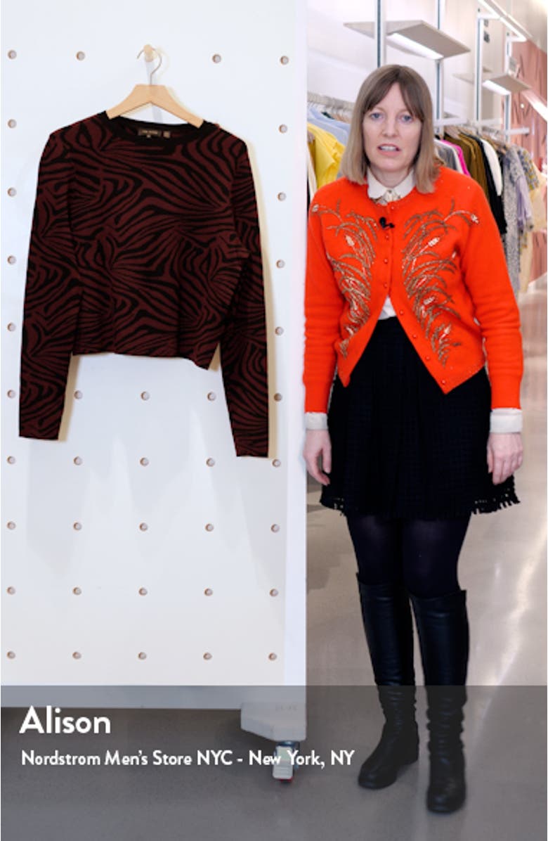 Zebra Jacquard Sweater, sales video thumbnail