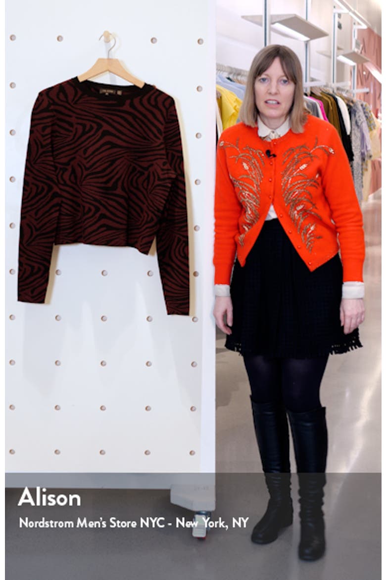 Zebra Jacquard Sweater video