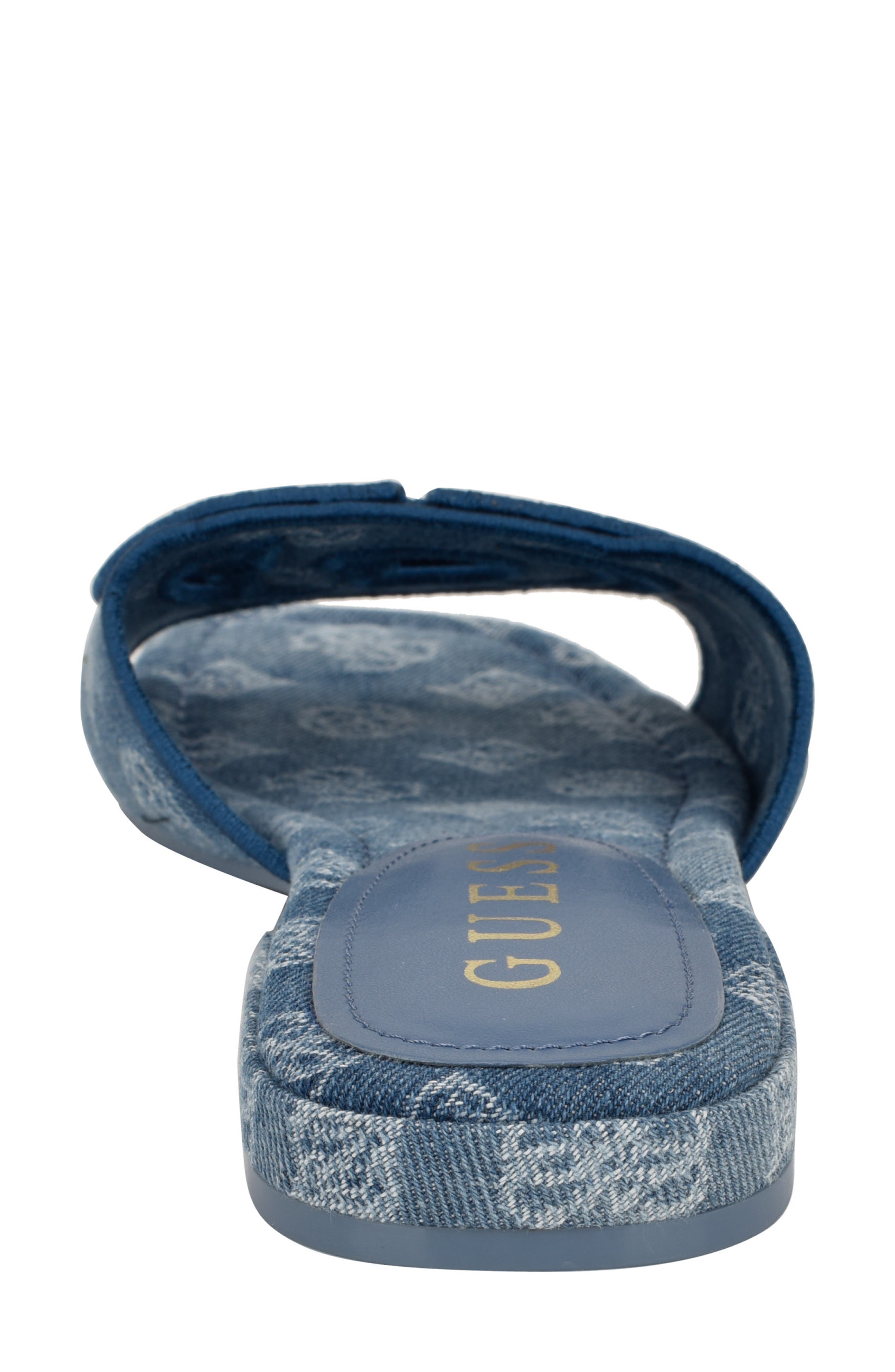 GUESS Tarishae Slide Sandal, Alternate, color, Medium Blue