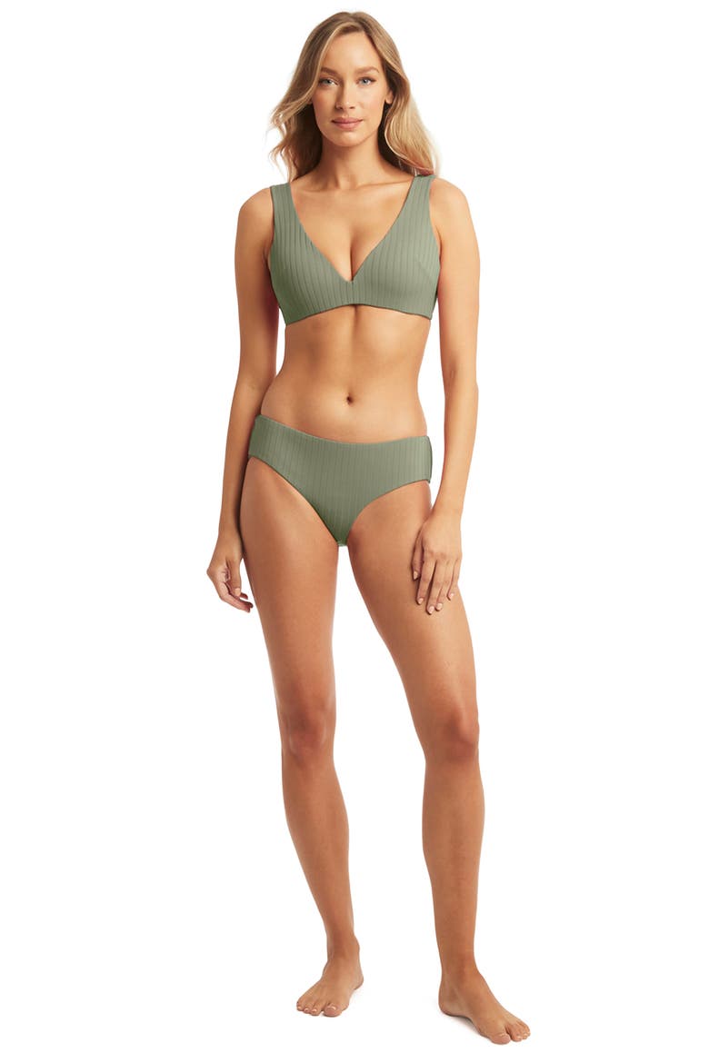 Vesper Molded Cup Swim Top, Alternate, color, SAGE