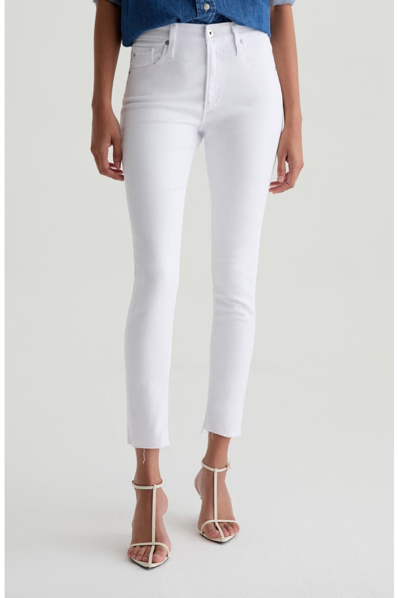 Farrah Ankle Skinny Jeans, Main, color, WHITE