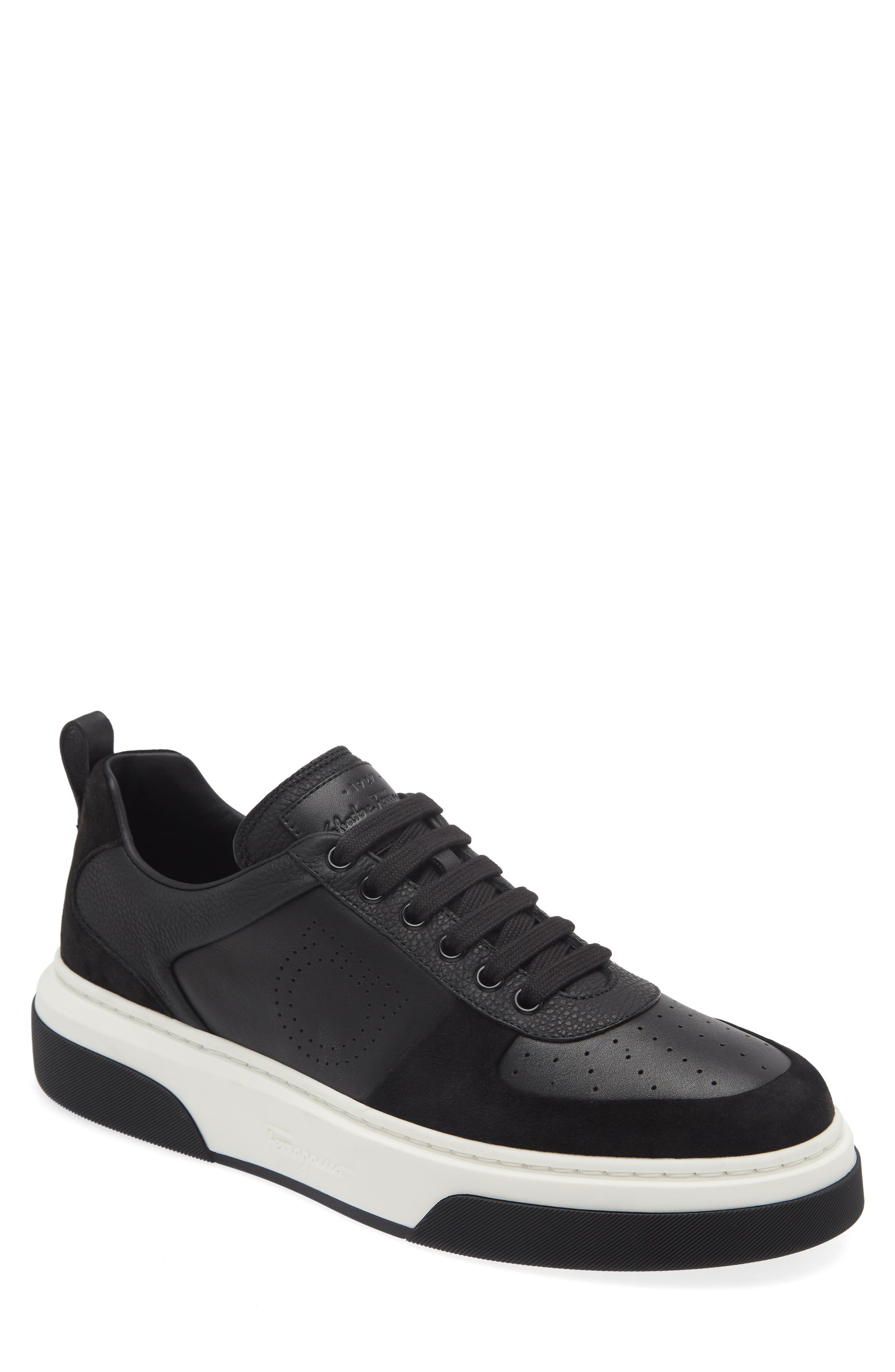 Cassina Gancio Low Top Sneaker, Main, color, NERO NERO NERO
