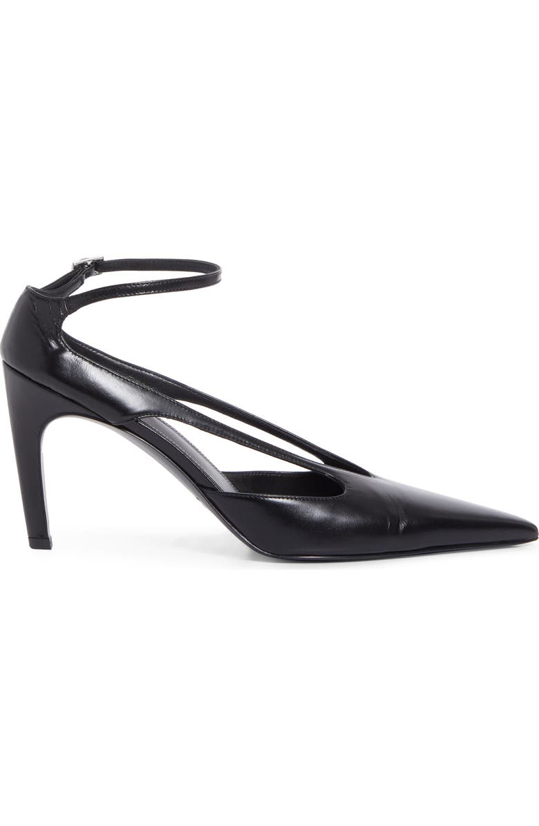 TOTEME Strappy Pointed Toe Pump, Alternate, color, Black