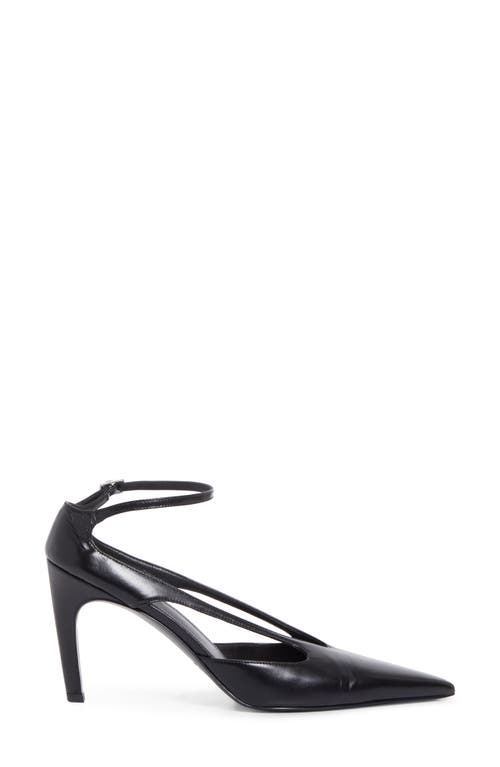 Totême Toteme Strappy Pointed Toe Pump In Black