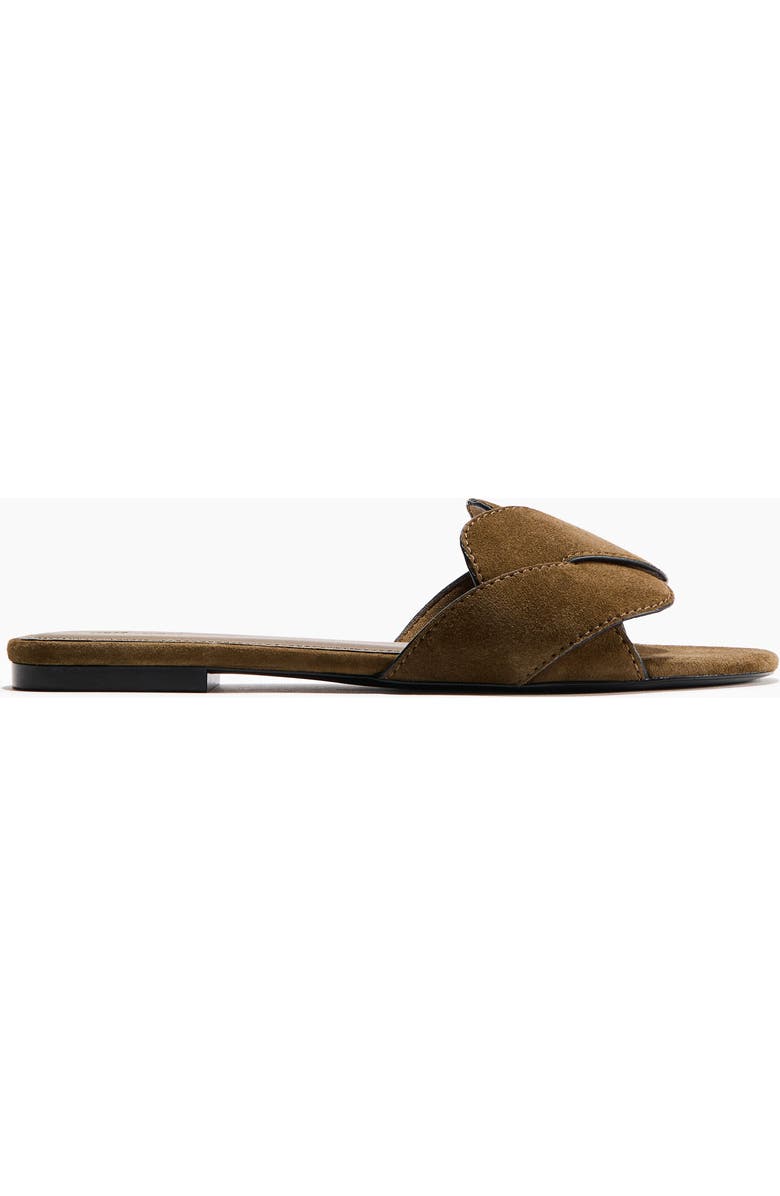 H&M Leather Sandals, Alternate, color, Dark Khaki Green
