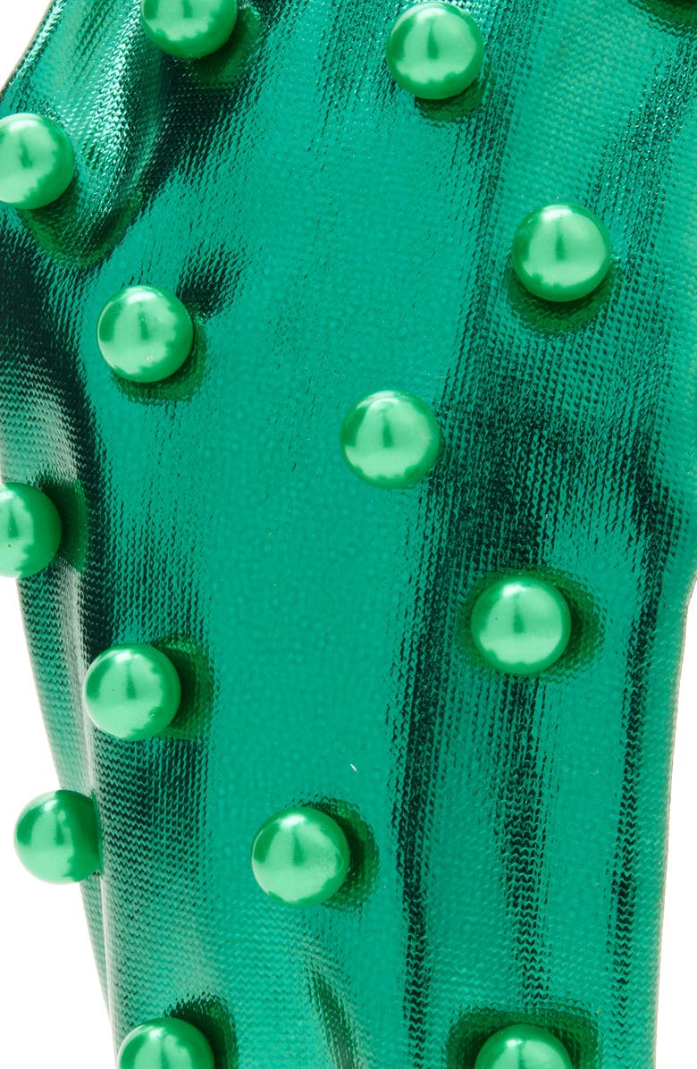 Cara Kids' Faux Pearl Knotted Headband, Alternate, color, Green