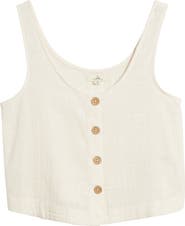 Rip Curl Classic Surf Cotton Crop Button-Up Tank