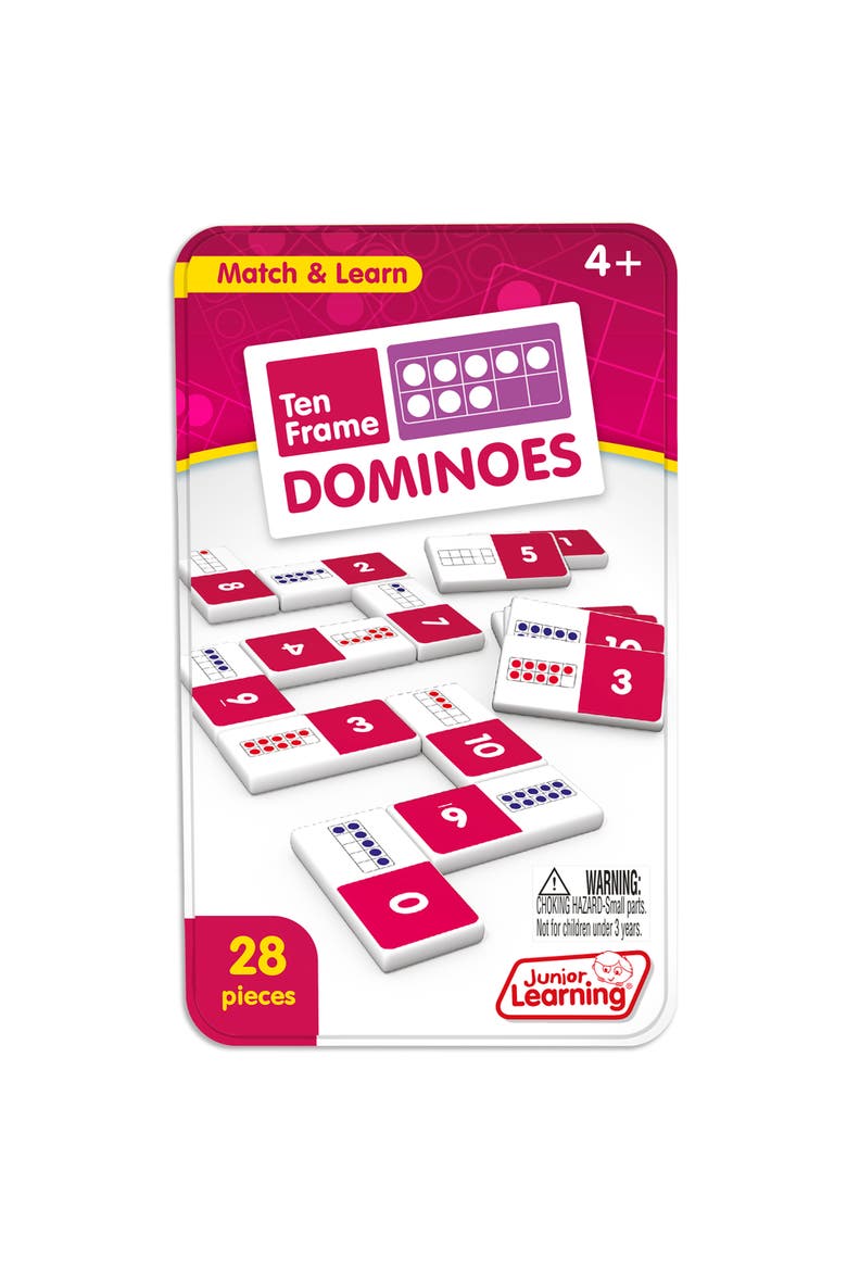 Ten Frame Dominoes, Alternate, color, Multicolored