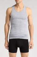 NORDSTROM RACK Cotton 3-Pack Ribbed Tank Tops
