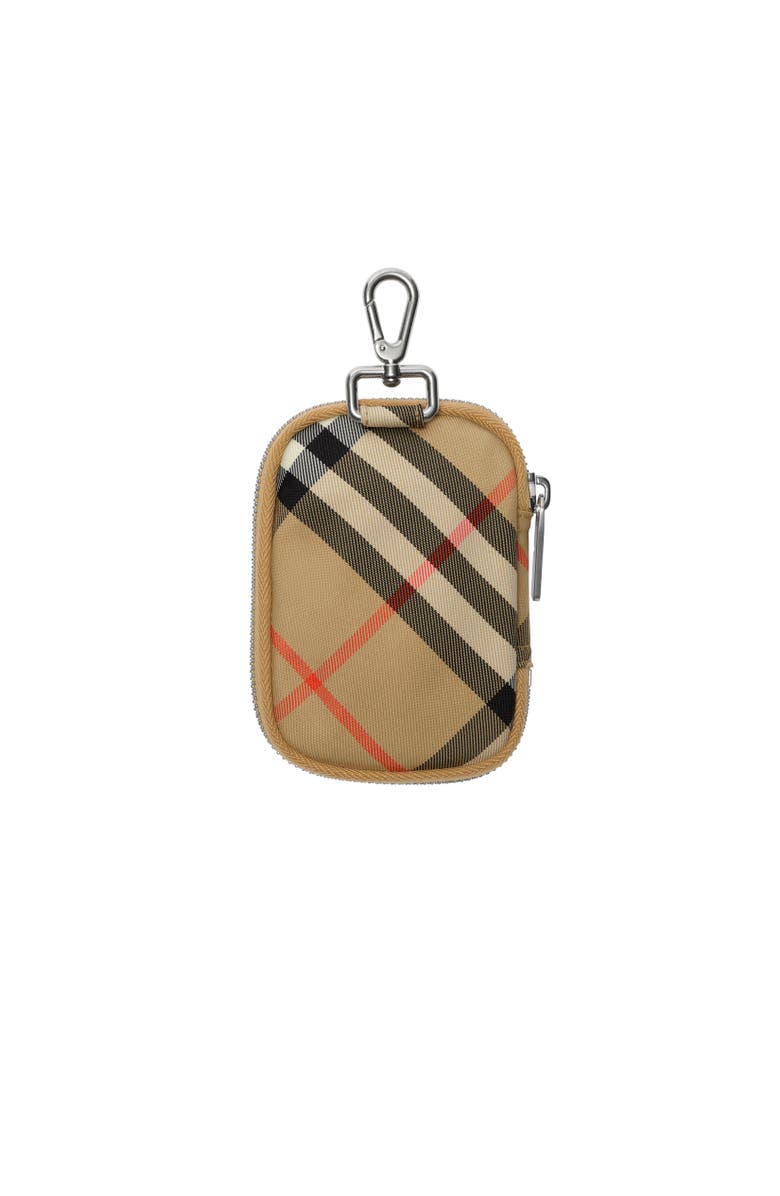 Burberry Check Zip Wallet, Alternate, color, Sand Beige