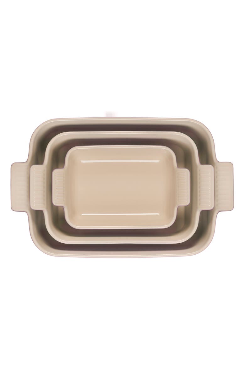 Le Creuset Heritage Set of 3 Rectangular Baking Dishes, Alternate, color, Chiffon Pink