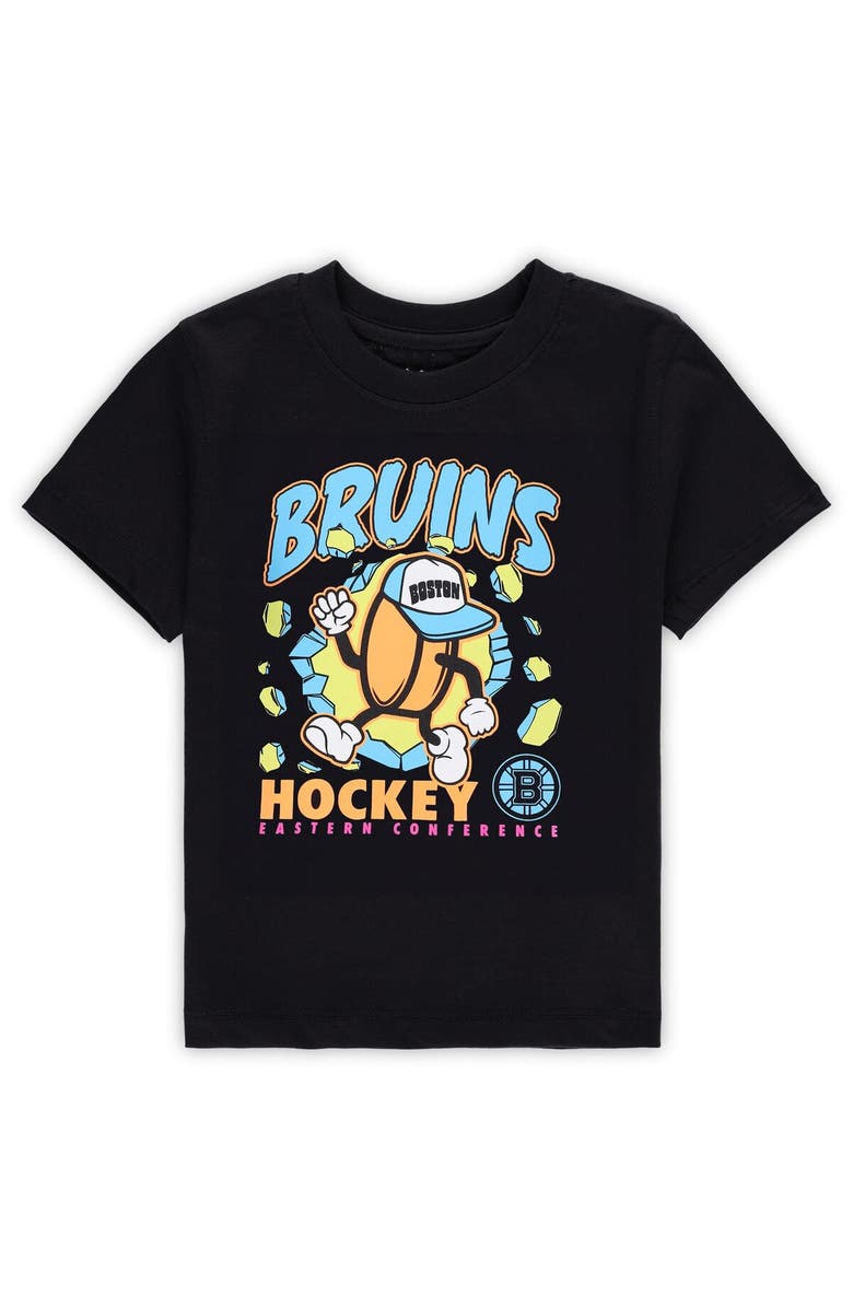 Outerstuff Toddler Black Boston Bruins Break Through T-Shirt, Main, color, Black