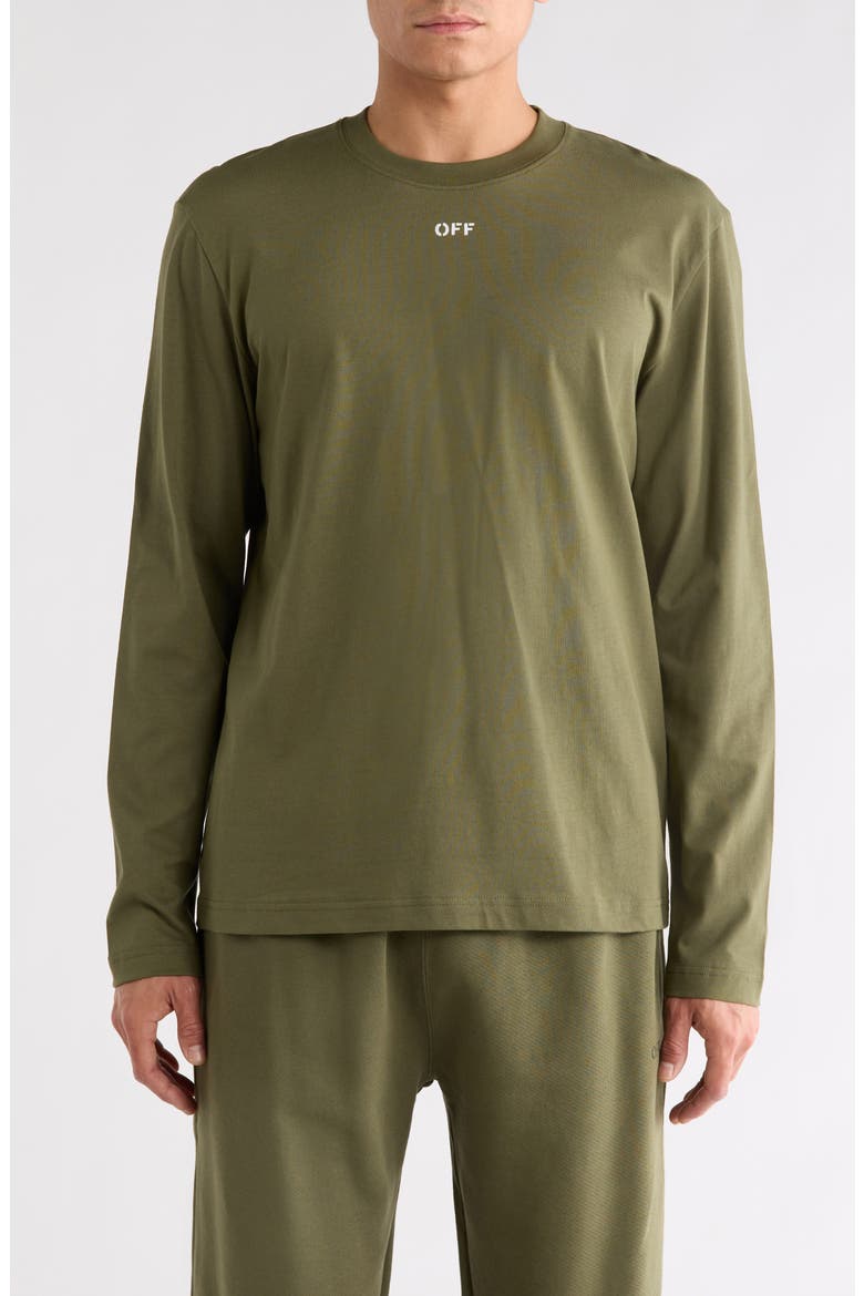 Off Stamp Skate Long Sleeve T-Shirt, Main, color, WHITE MOSS-WHITE
