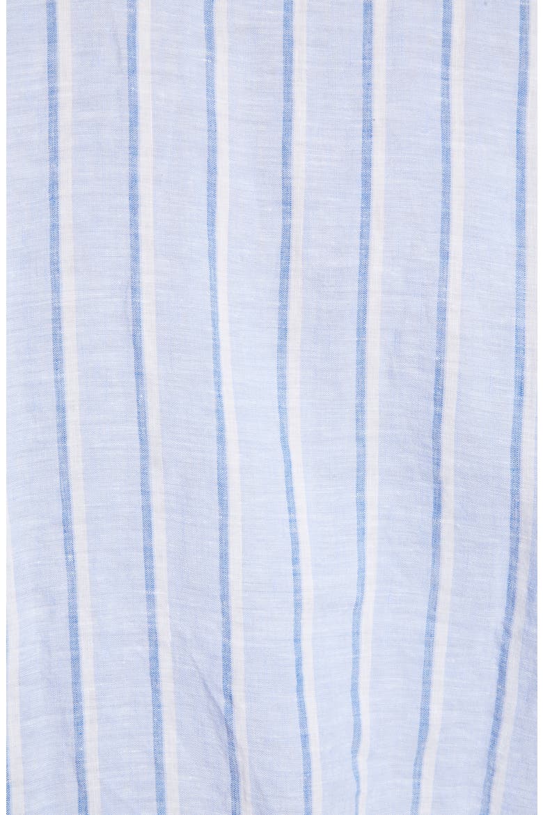 Paul Regular Fit Stripe Linen Button-Up Shirt, Alternate, color, WHITE & BLUE STRIPE