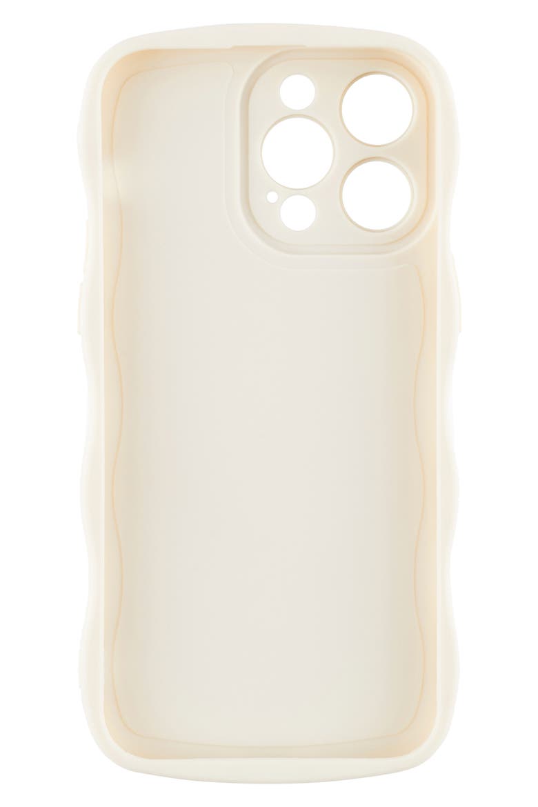 Solid Wavy Bumper iPhone 14 Pro Max Case, Alternate, color, OFF WHITE