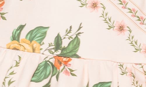 Alexia Admor Alexa Floral Long Sleeve Fit & Flare Dress In Beige Floral