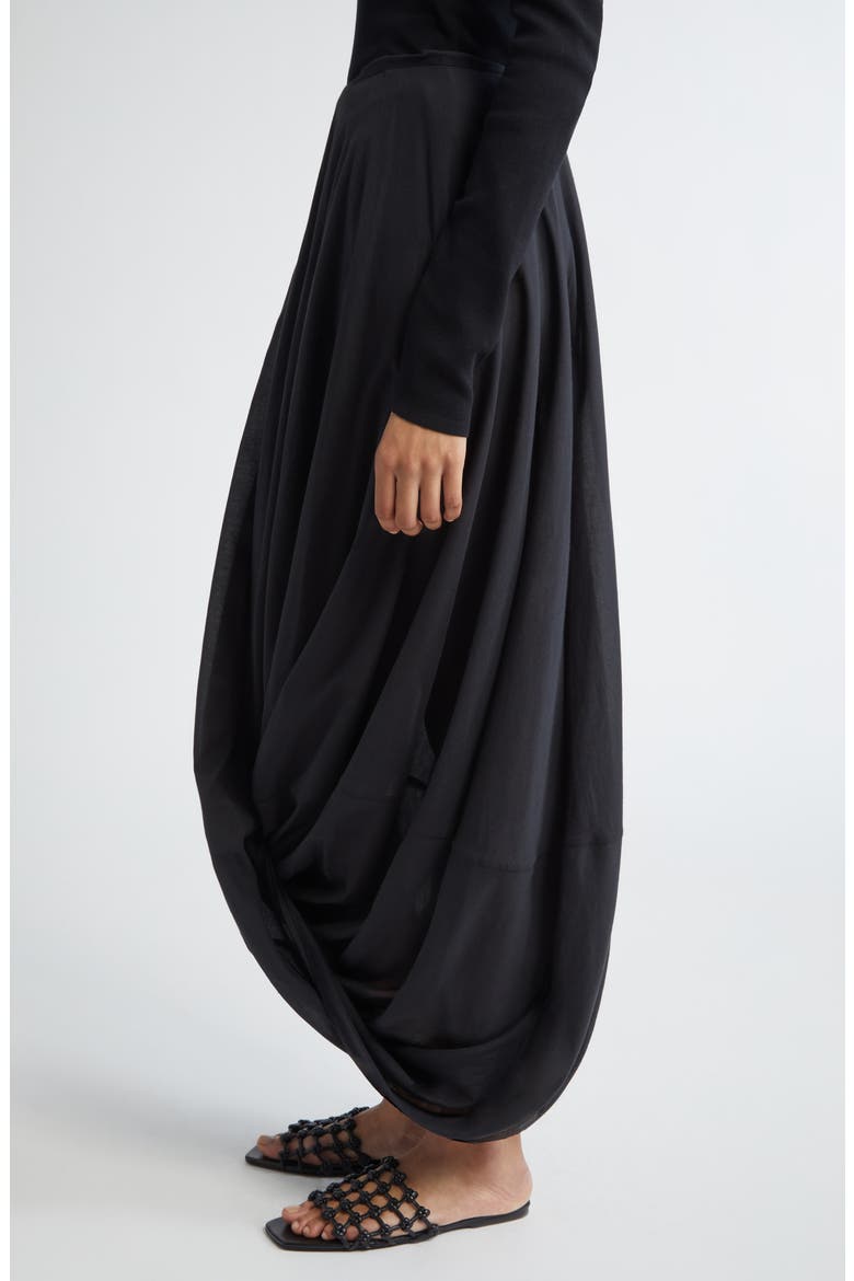 Cocoon Maxi Skirt, Alternate, color, BLACK