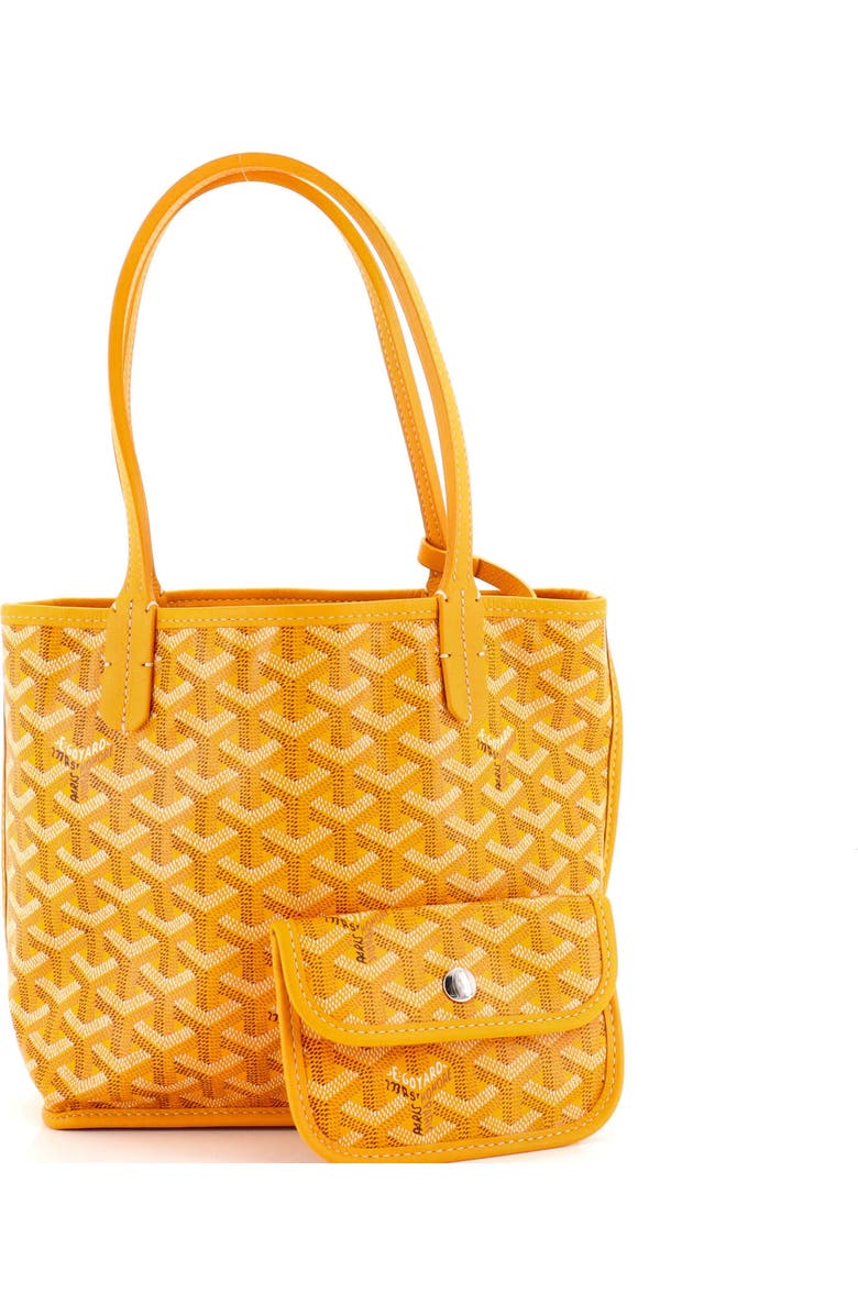 Pre-Owned Goyard Anjou Reversible Tote Coated Canvas Mini, Alternate, color, Yellow