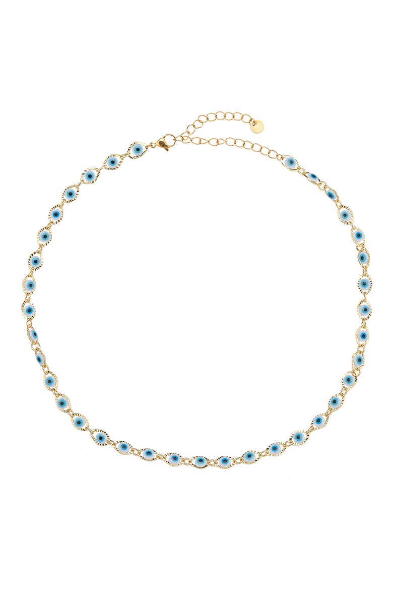Eyes For All Evil Eye Necklace, Main, color, GOLD