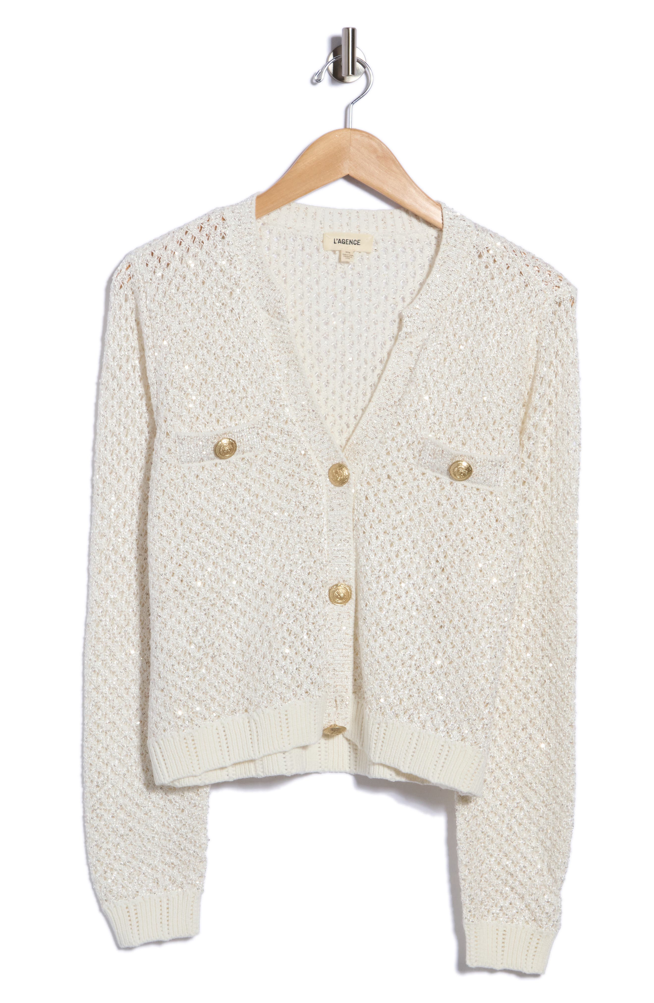 Blanca Sequin Crop Cardigan