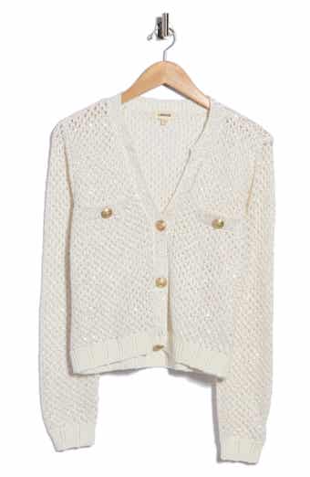 Blanca Sequin Crop Cardigan