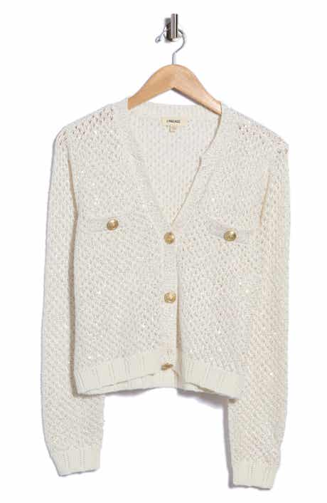 Blanca Sequin Crop Cardigan