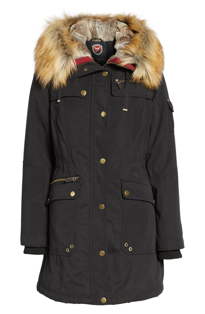 1 Madison Anorak Parka with Faux Fur Trim, Alternate, color, 