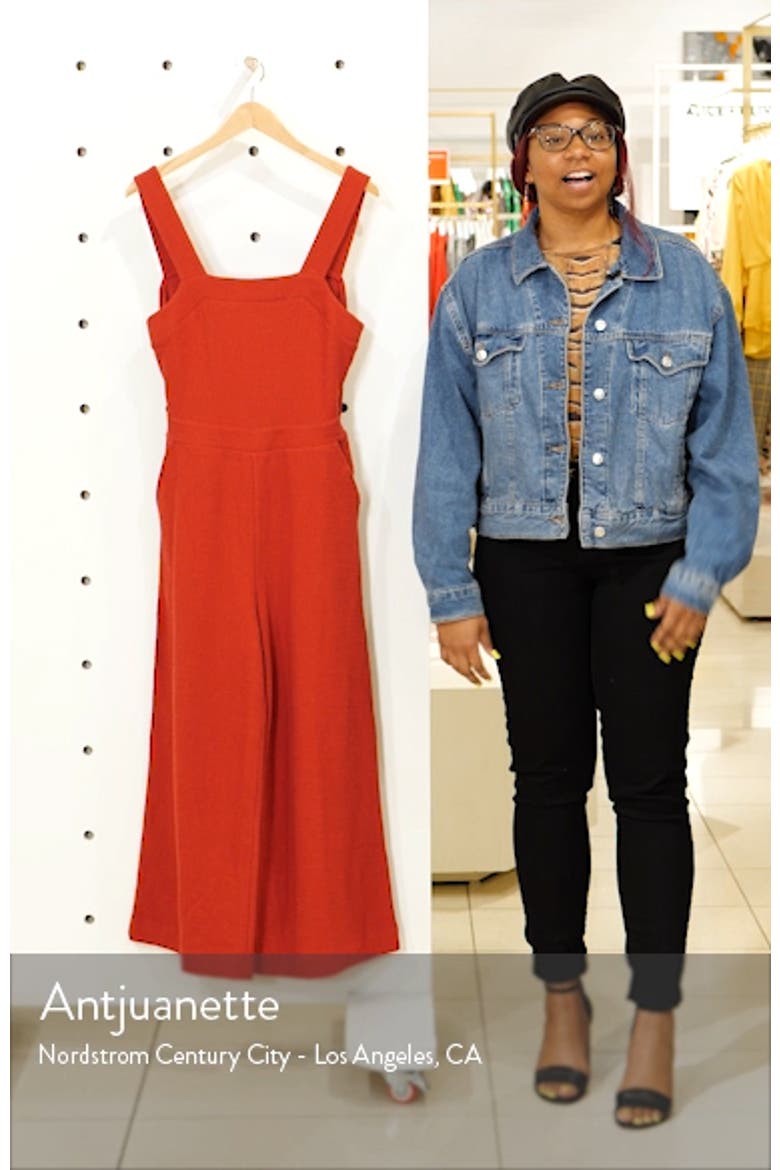Texture & Thread Apron Bow Back Jumpsuit video