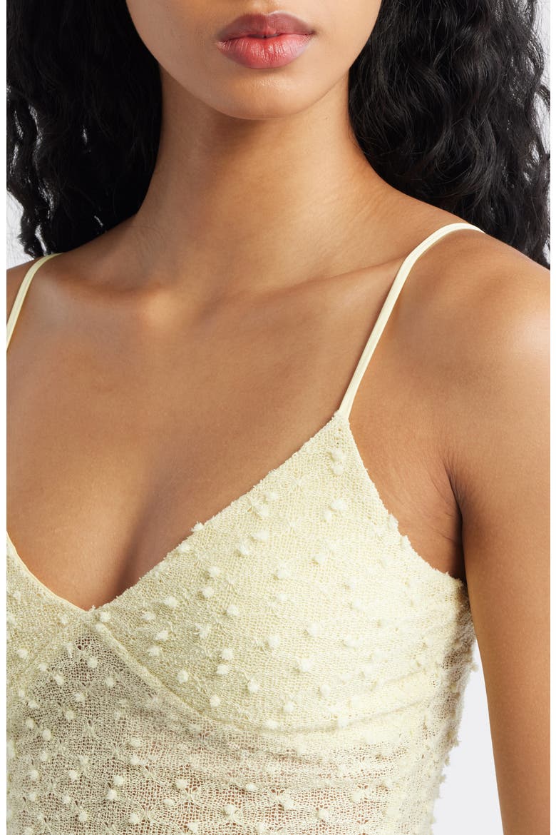 Blazing Heat Textured Camisole & Miniskirt Set, Alternate, color, YELLOW