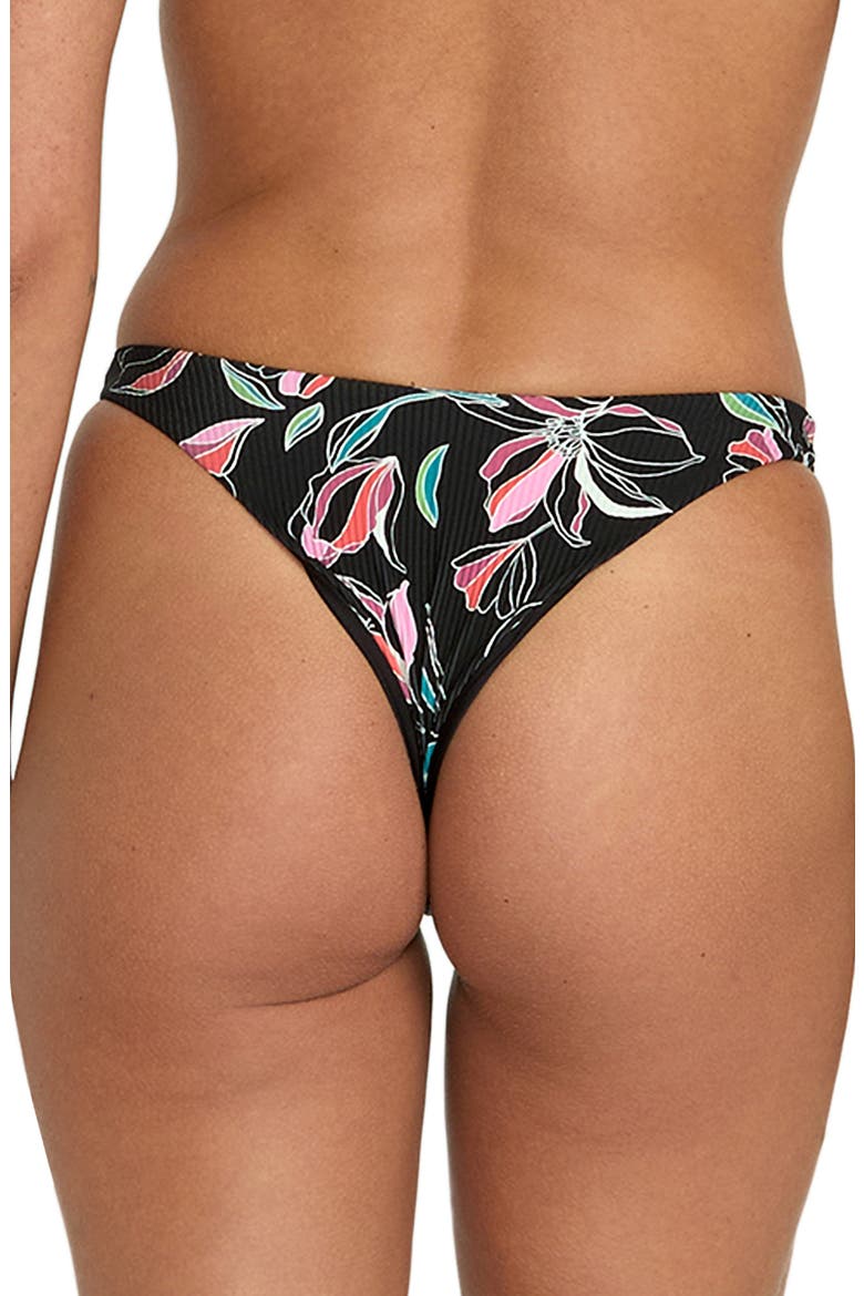 Dream In Bloom Rib Bikini Bottoms, Alternate, color, MULTI