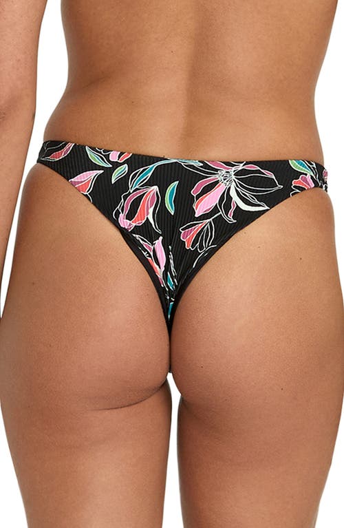 Volcom Dream In Bloom Rib Bikini Bottoms In Multi