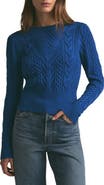Favorite Daughter The Esther Cable Stitch Crop Sweater