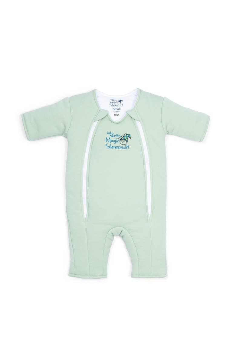 HALO 100% Cotton Magic Sleepsuit, Main, color, Sage Green