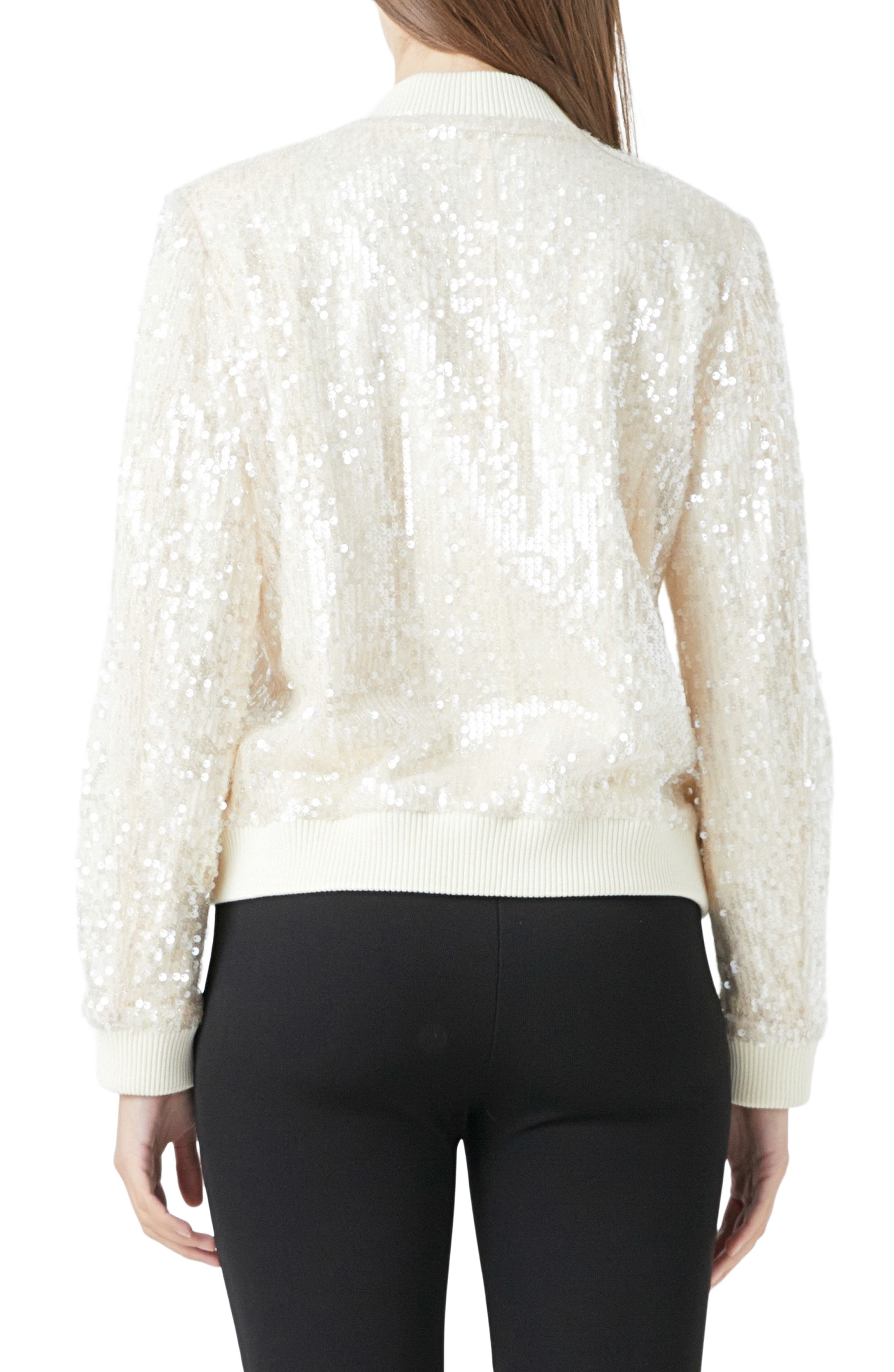 Sequin Bomber Jacket - image 2
